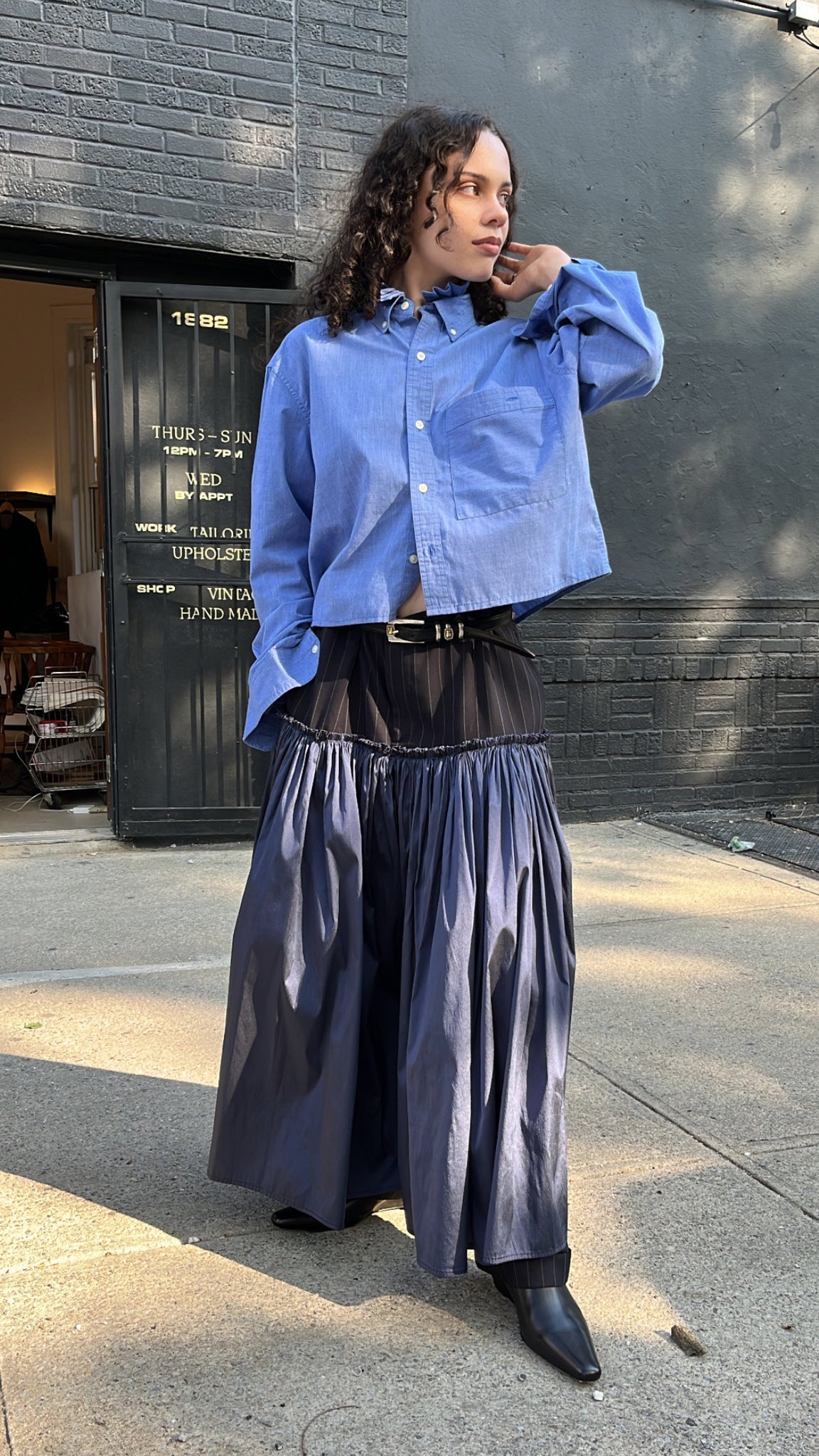 gorget shirt in blue