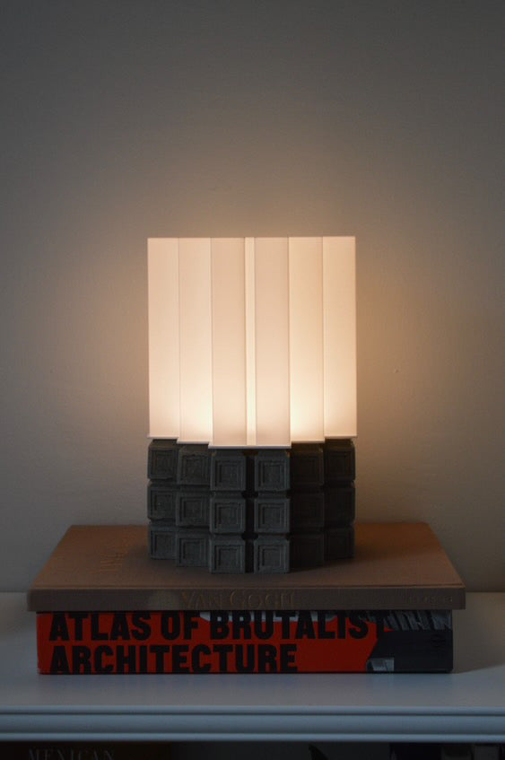 brutalist table lamp
